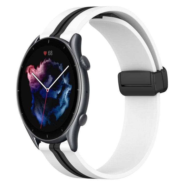 22mm Folding Magnetic Clasp Silicone Watch Band