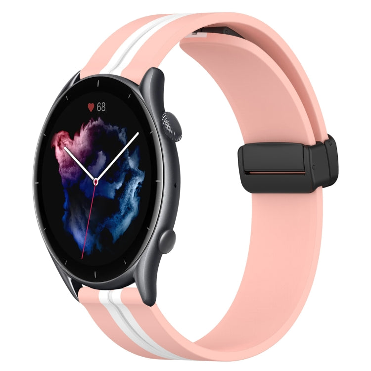 22mm Folding Magnetic Clasp Silicone Watch Band