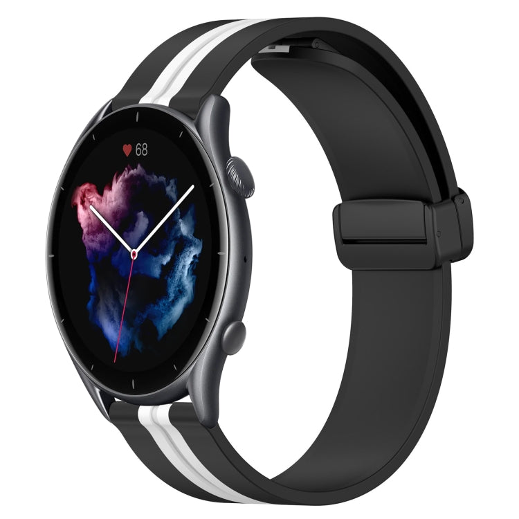 22mm Folding Magnetic Clasp Silicone Watch Band
