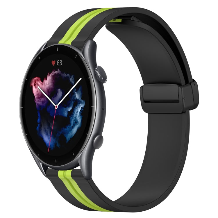 22mm Folding Magnetic Clasp Silicone Watch Band