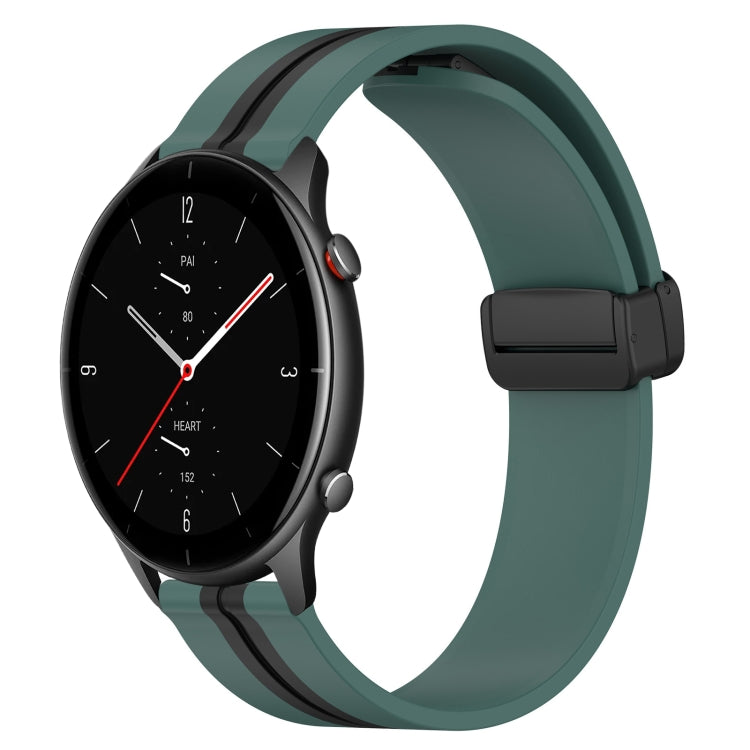 22mm Folding Magnetic Clasp Silicone Watch Band