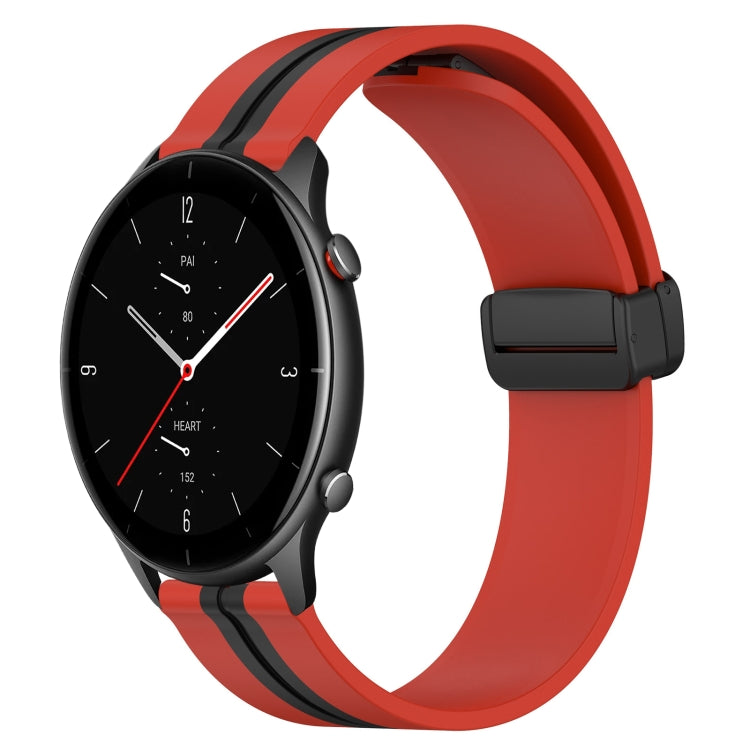 22mm Folding Magnetic Clasp Silicone Watch Band