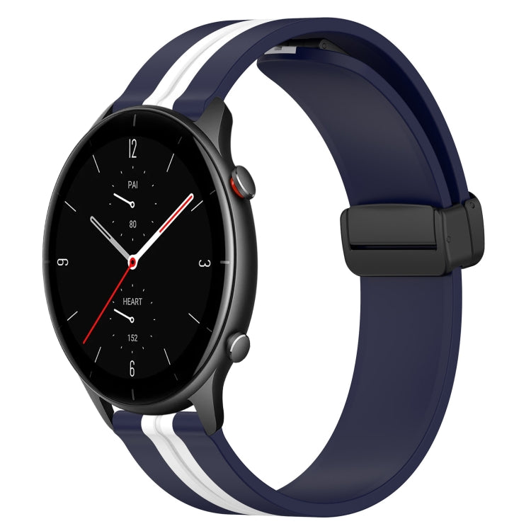 22mm Folding Magnetic Clasp Silicone Watch Band