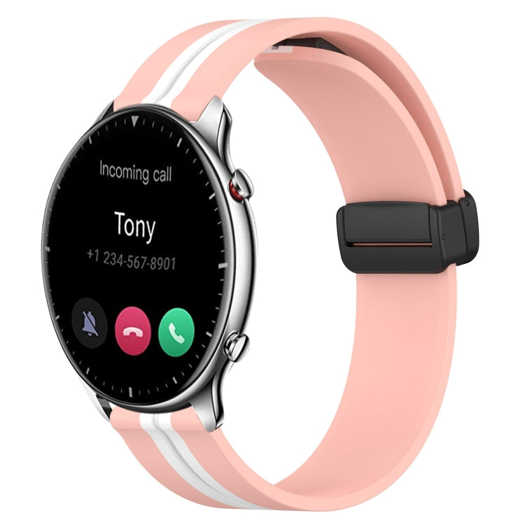 22mm Folding Magnetic Clasp Silicone Watch Band