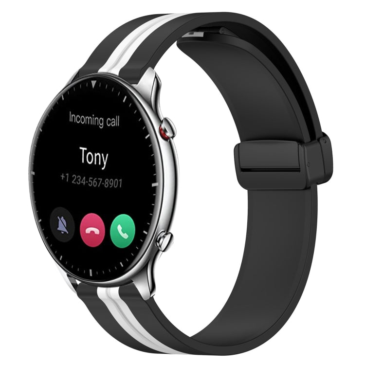 22mm Folding Magnetic Clasp Silicone Watch Band