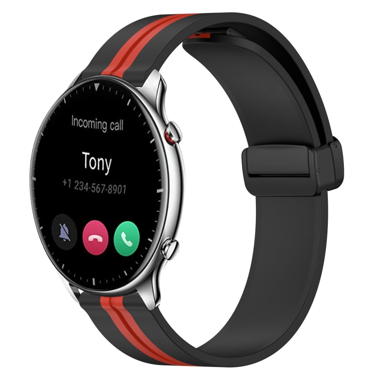 22mm Folding Magnetic Clasp Silicone Watch Band