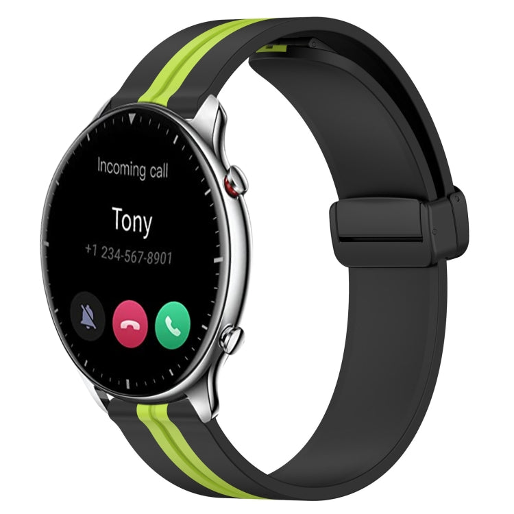 22mm Folding Magnetic Clasp Silicone Watch Band