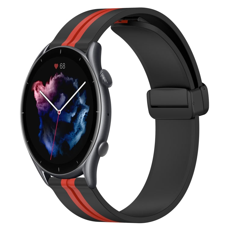 22mm Folding Magnetic Clasp Silicone Watch Band