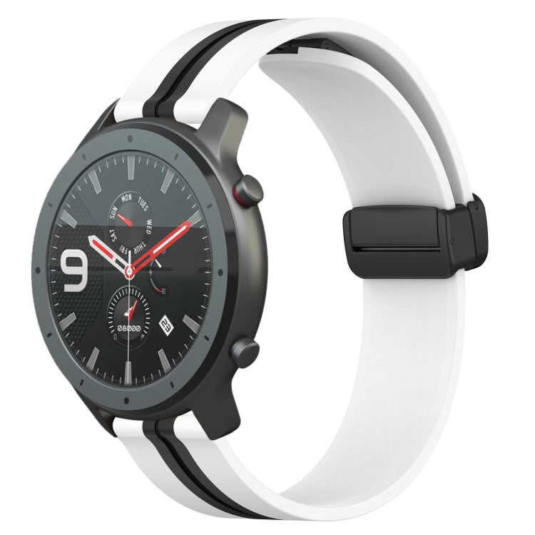 22mm Folding Magnetic Clasp Silicone Watch Band