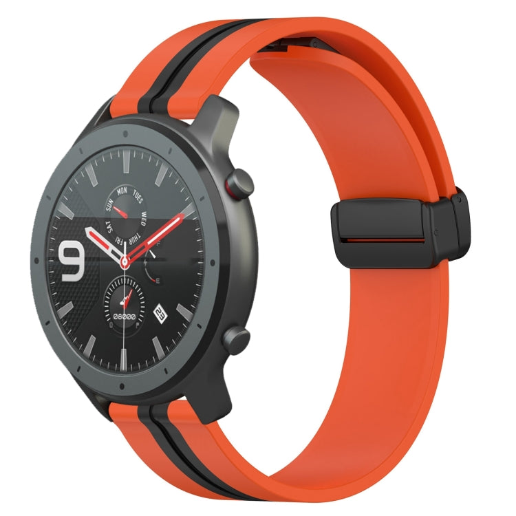 22mm Folding Magnetic Clasp Silicone Watch Band