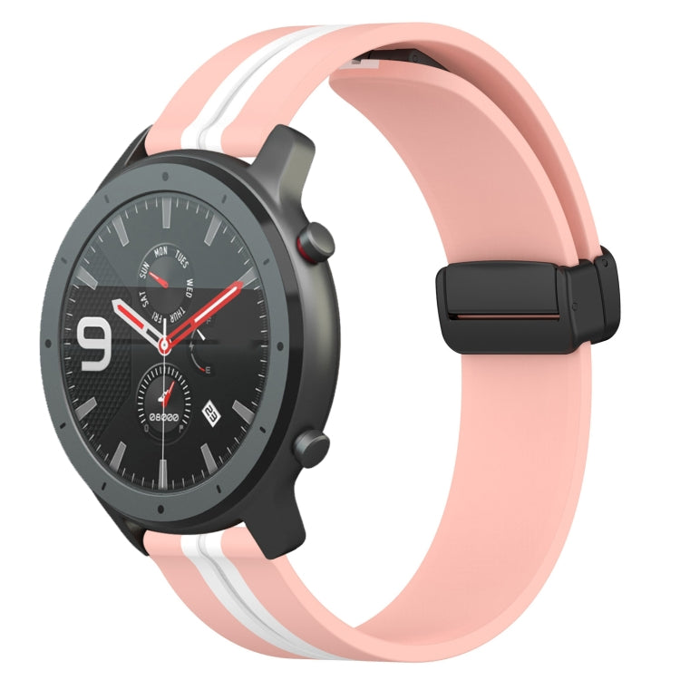 22mm Folding Magnetic Clasp Silicone Watch Band