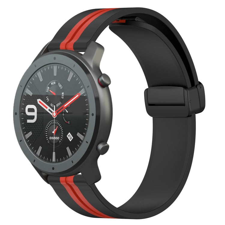 22mm Folding Magnetic Clasp Silicone Watch Band