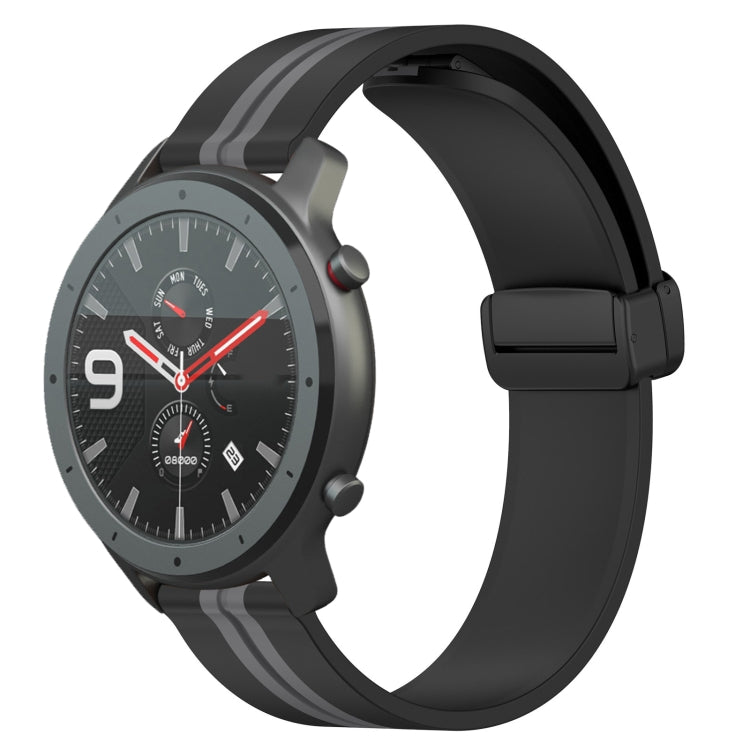 22mm Folding Magnetic Clasp Silicone Watch Band