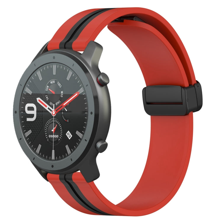 22mm Folding Magnetic Clasp Silicone Watch Band