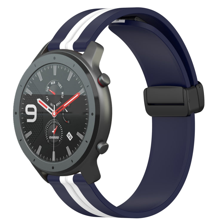 22mm Folding Magnetic Clasp Silicone Watch Band