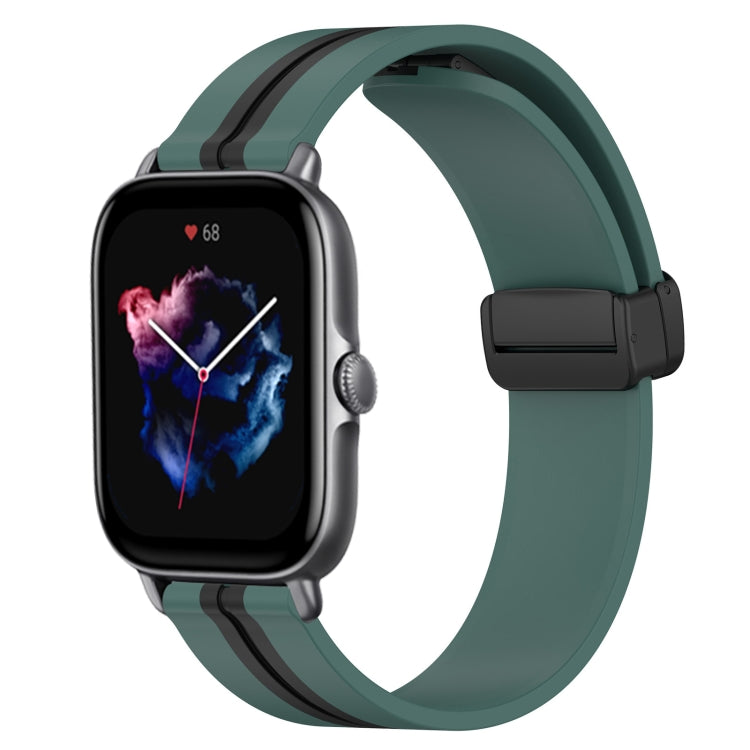 20mm Folding Magnetic Clasp Silicone Watch Band