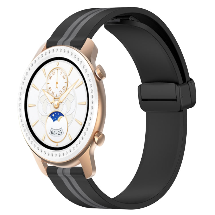 20mm Folding Magnetic Clasp Silicone Watch Band