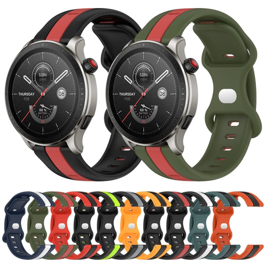 22mm Butterfly Buckle Two-Color Silicone Watch Band