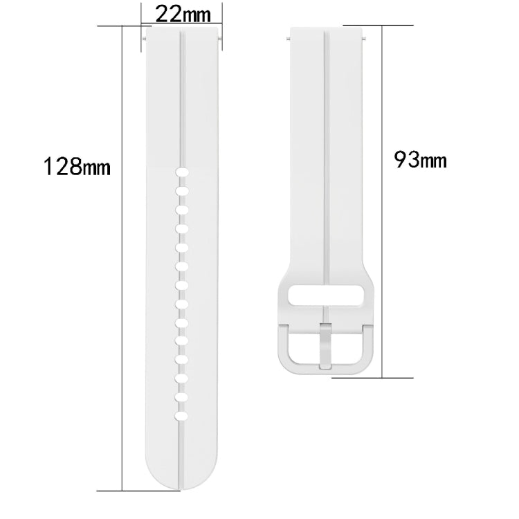22mm  Loop Silicone Watch Band