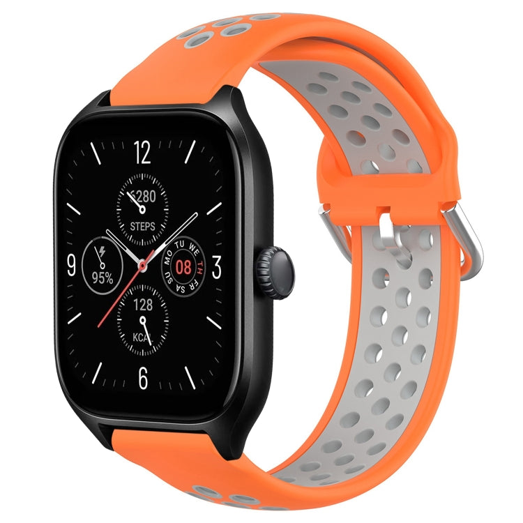 20mm Perforated Breathable Sports Silicone Watch Band