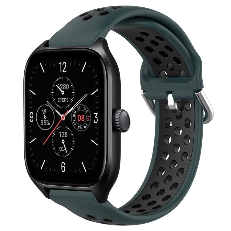 20mm Perforated Breathable Sports Silicone Watch Band