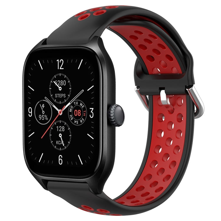 20mm Perforated Breathable Sports Silicone Watch Band