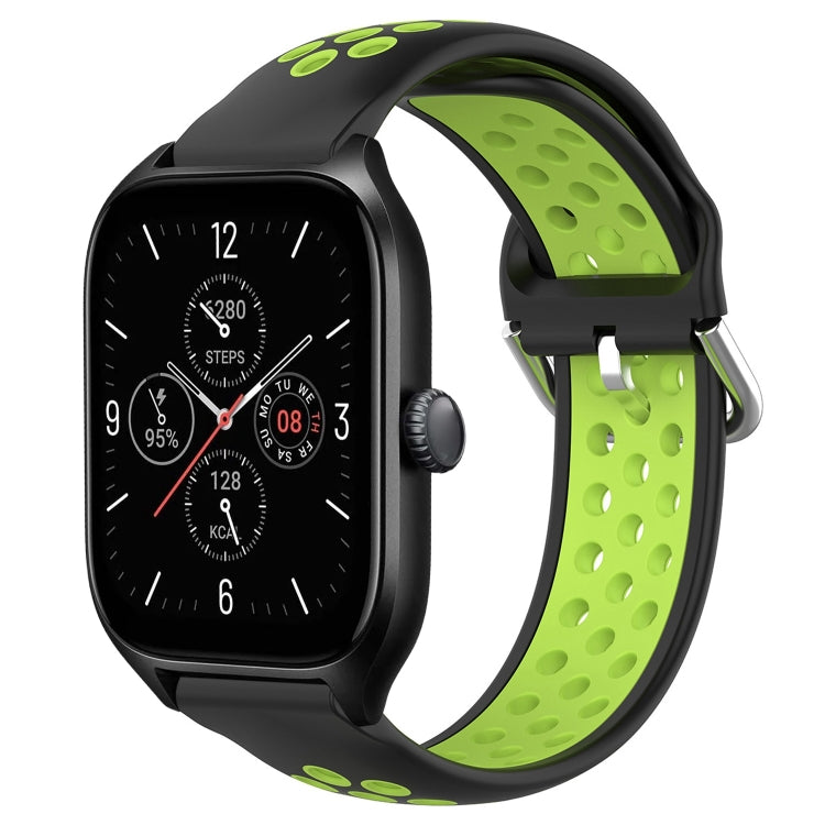 20mm Perforated Breathable Sports Silicone Watch Band