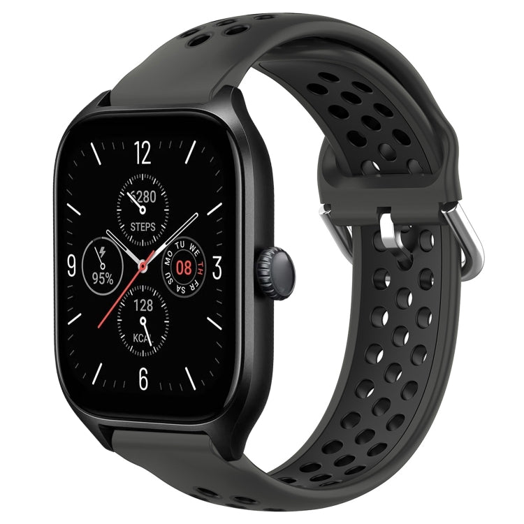20mm Perforated Breathable Sports Silicone Watch Band