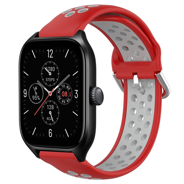 20mm Perforated Breathable Sports Silicone Watch Band