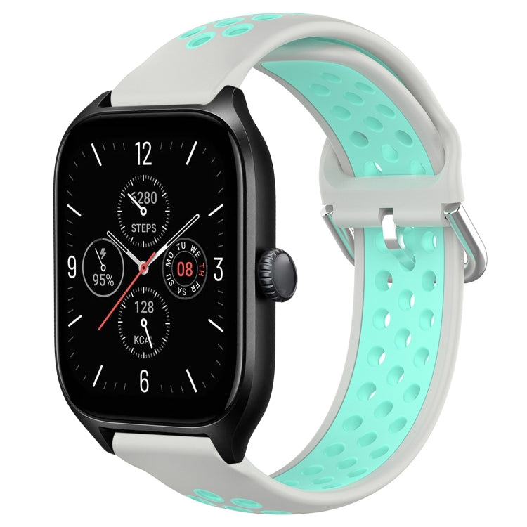20mm Perforated Breathable Sports Silicone Watch Band