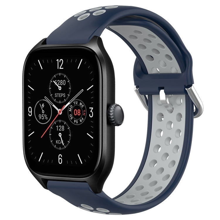 20mm Perforated Breathable Sports Silicone Watch Band