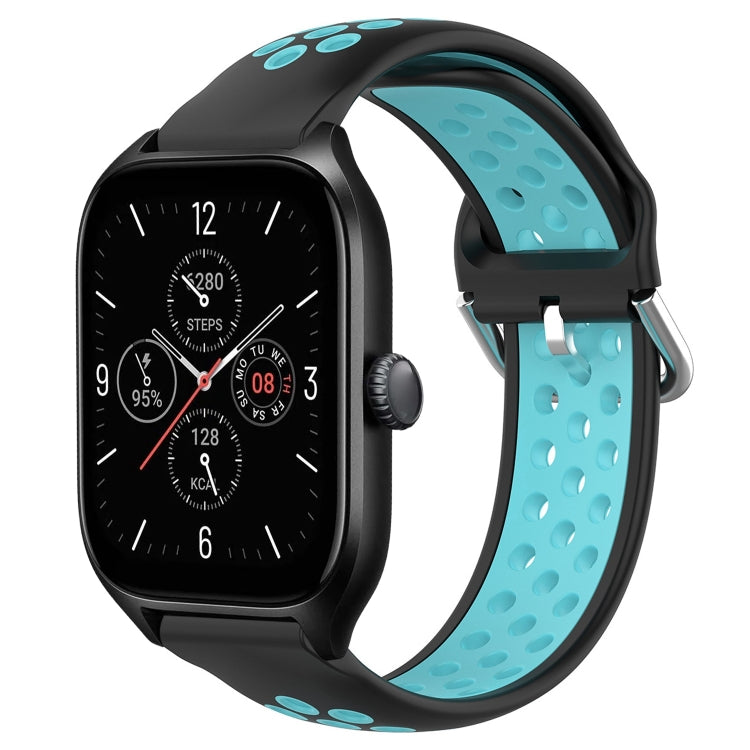 20mm Perforated Breathable Sports Silicone Watch Band