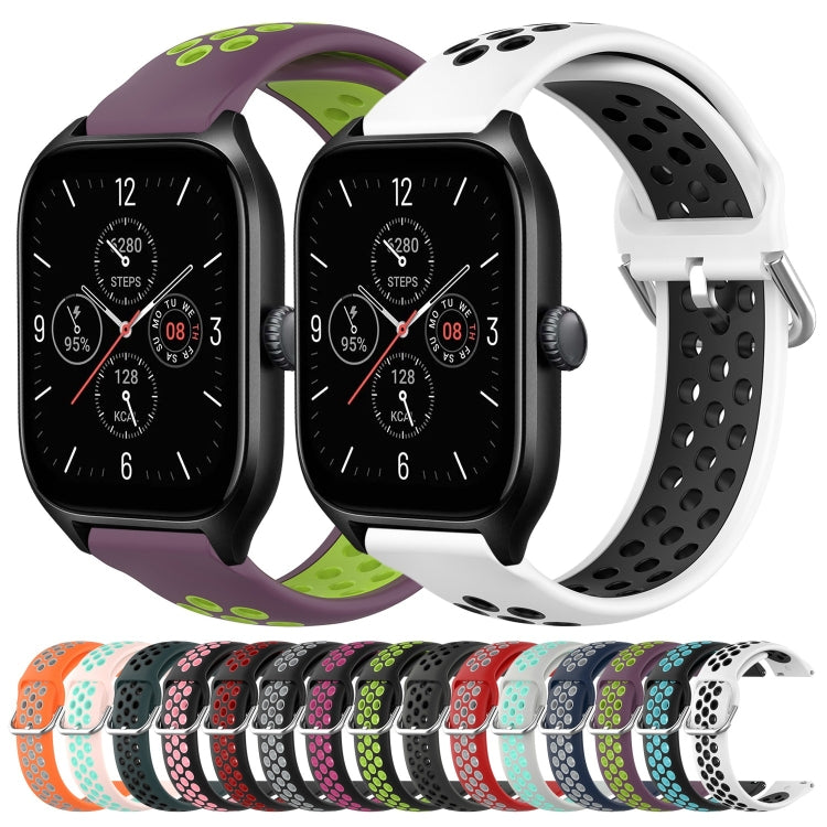 20mm Perforated Breathable Sports Silicone Watch Band