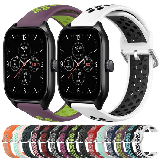 20mm Perforated Breathable Sports Silicone Watch Band