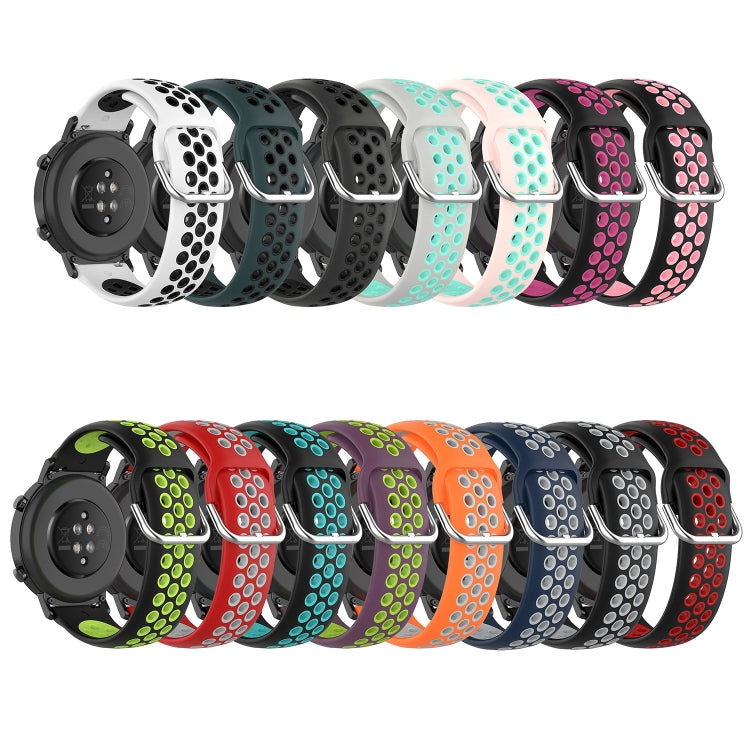 20mm Perforated Breathable Sports Silicone Watch Band