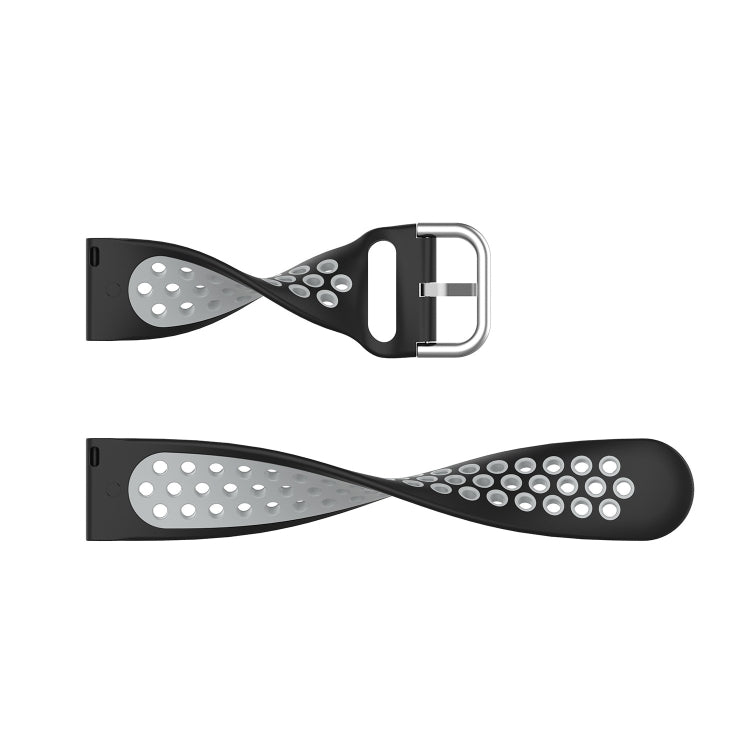 20mm Perforated Breathable Sports Silicone Watch Band