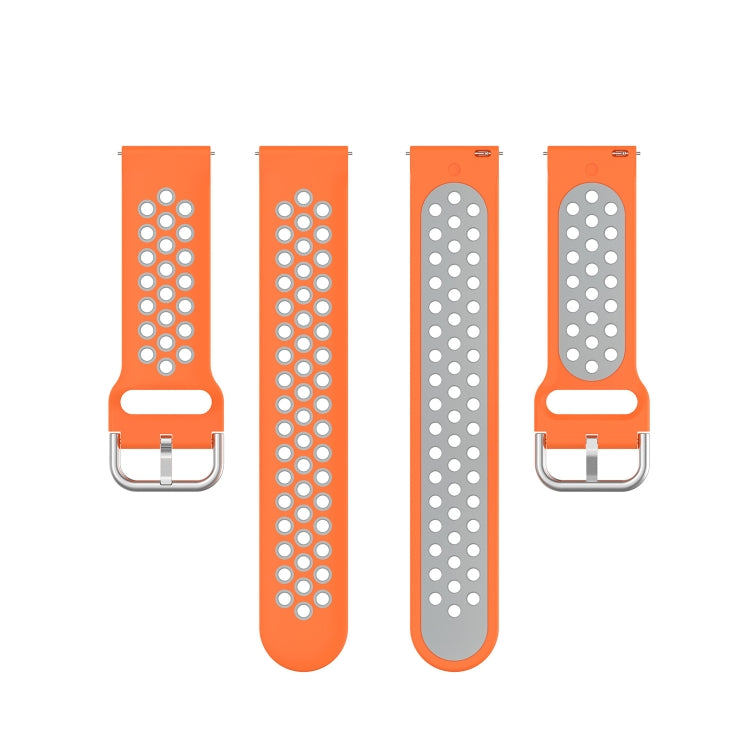 20mm Perforated Breathable Sports Silicone Watch Band