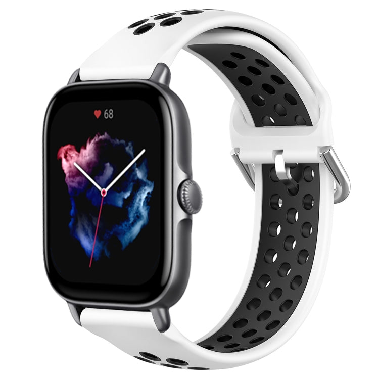 20mm Perforated Breathable Sports Silicone Watch Band