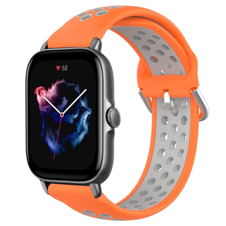 20mm Perforated Breathable Sports Silicone Watch Band
