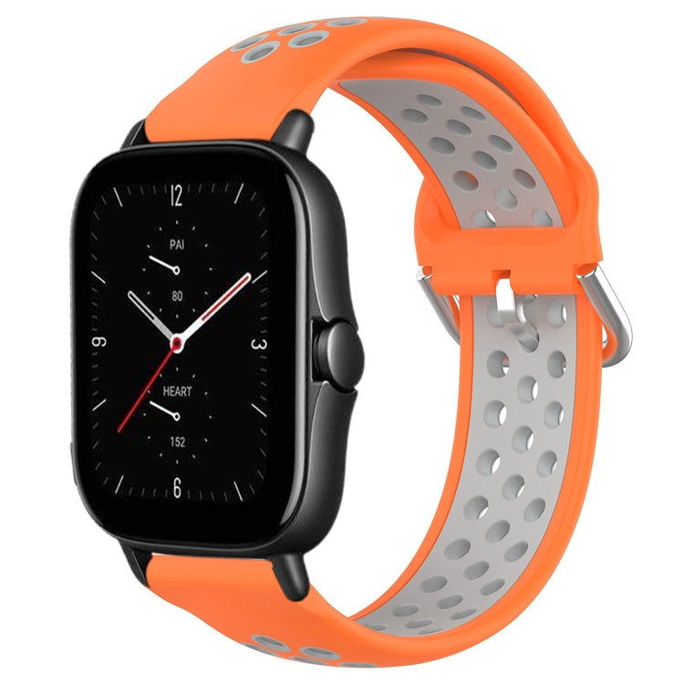 20mm Perforated Breathable Sports Silicone Watch Band