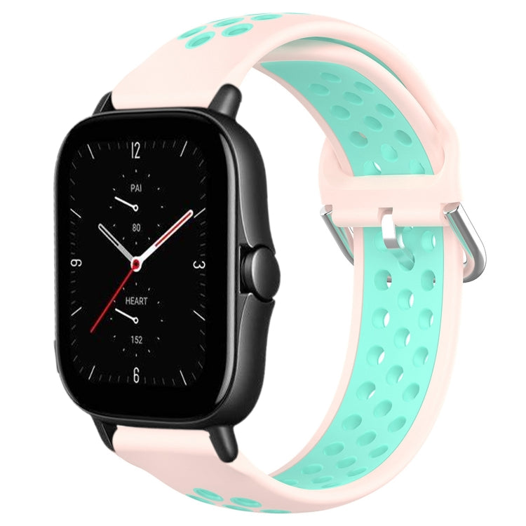 20mm Perforated Breathable Sports Silicone Watch Band