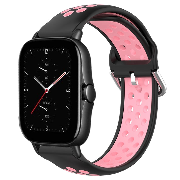 20mm Perforated Breathable Sports Silicone Watch Band