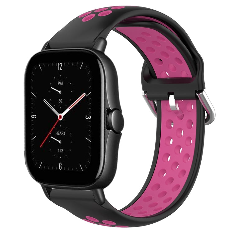 20mm Perforated Breathable Sports Silicone Watch Band