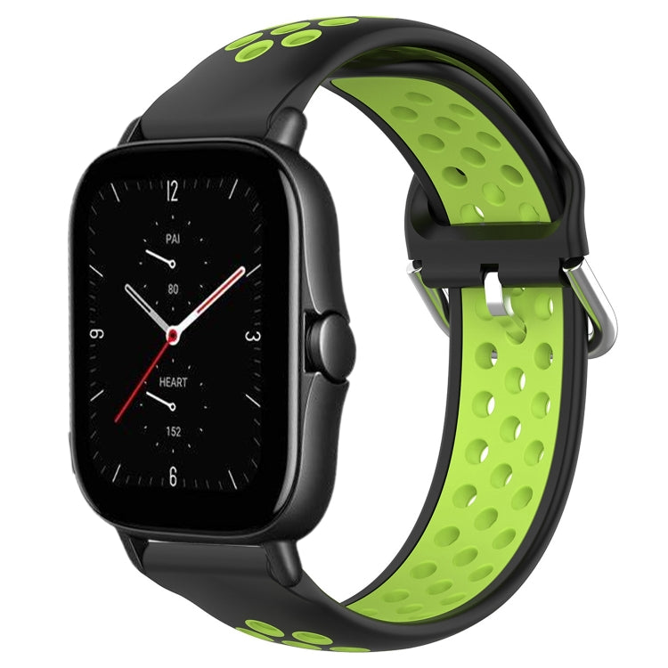 20mm Perforated Breathable Sports Silicone Watch Band