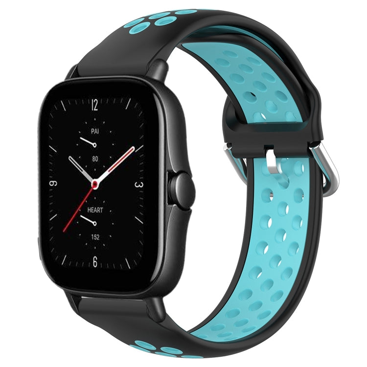 20mm Perforated Breathable Sports Silicone Watch Band