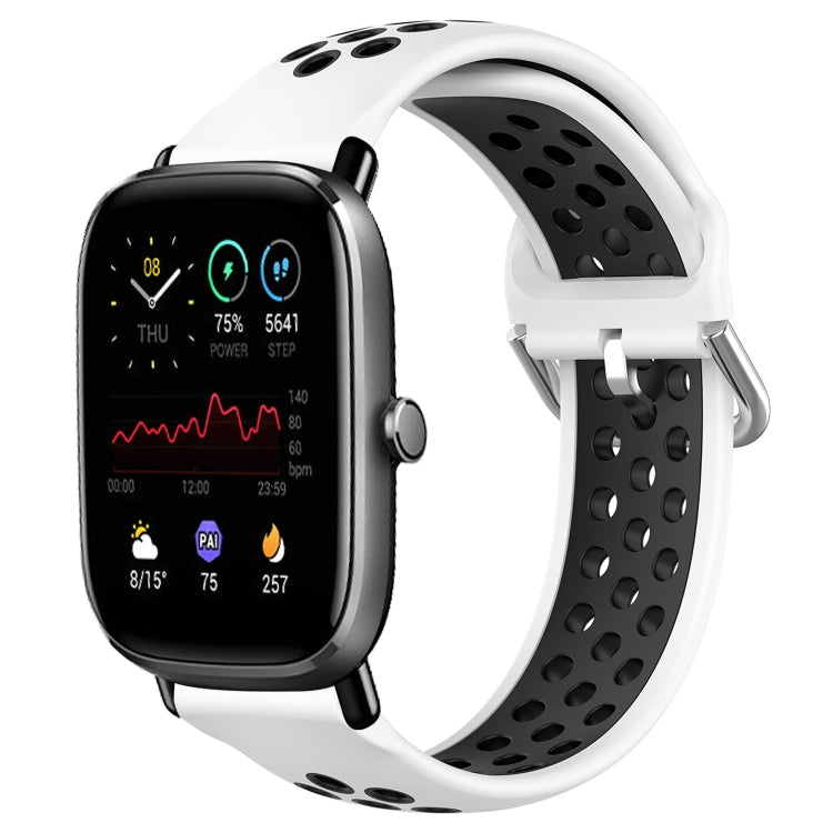 20mm Perforated Breathable Sports Silicone Watch Band