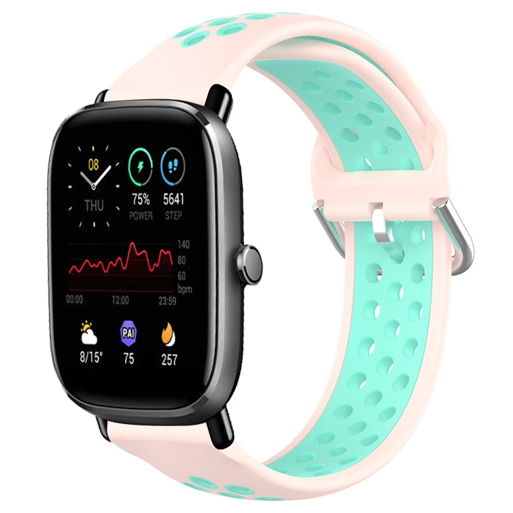 20mm Perforated Breathable Sports Silicone Watch Band