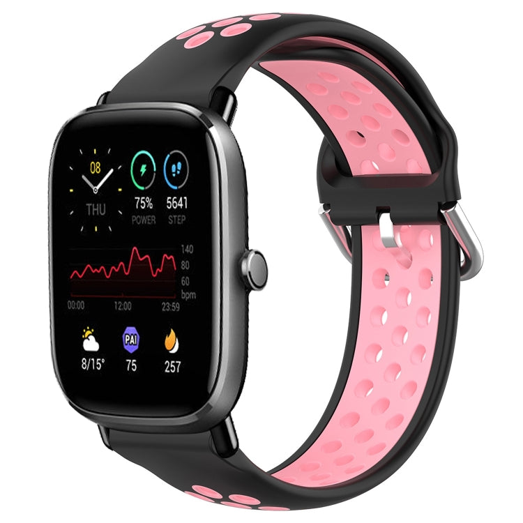 20mm Perforated Breathable Sports Silicone Watch Band