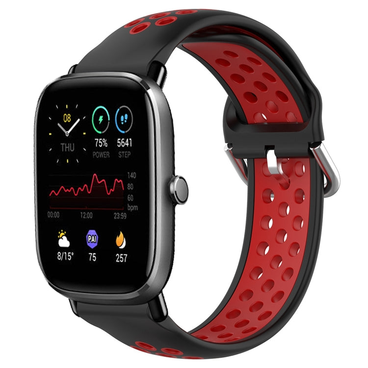 20mm Perforated Breathable Sports Silicone Watch Band