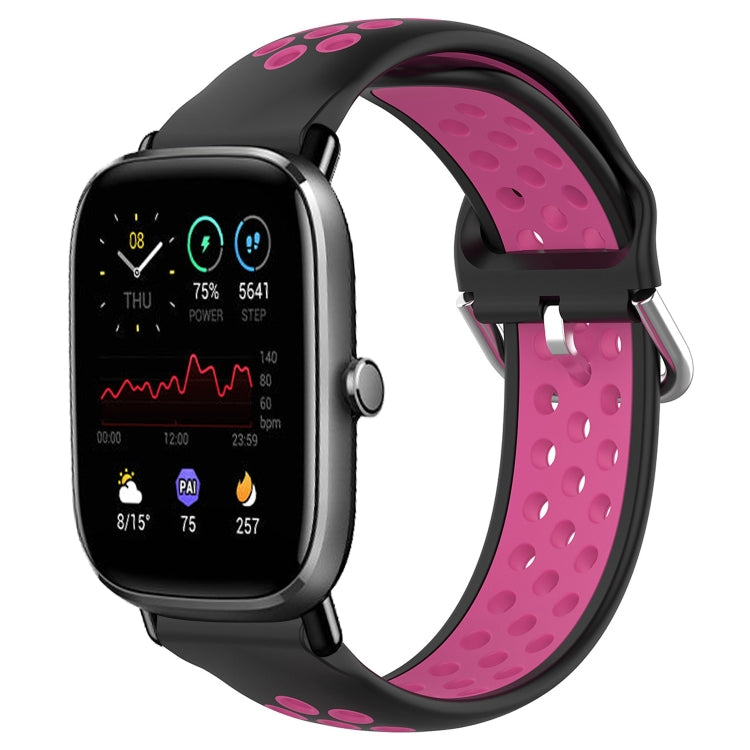 20mm Perforated Breathable Sports Silicone Watch Band